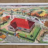 Pedagogical school poster frame