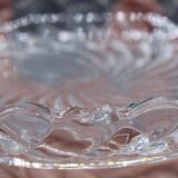 Lot of 4 old baccarat bottle coasters, twisted bamboo model