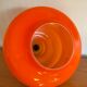 Supertone table lamp - orange opaline and vintage fabric
