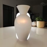 White opaline vase