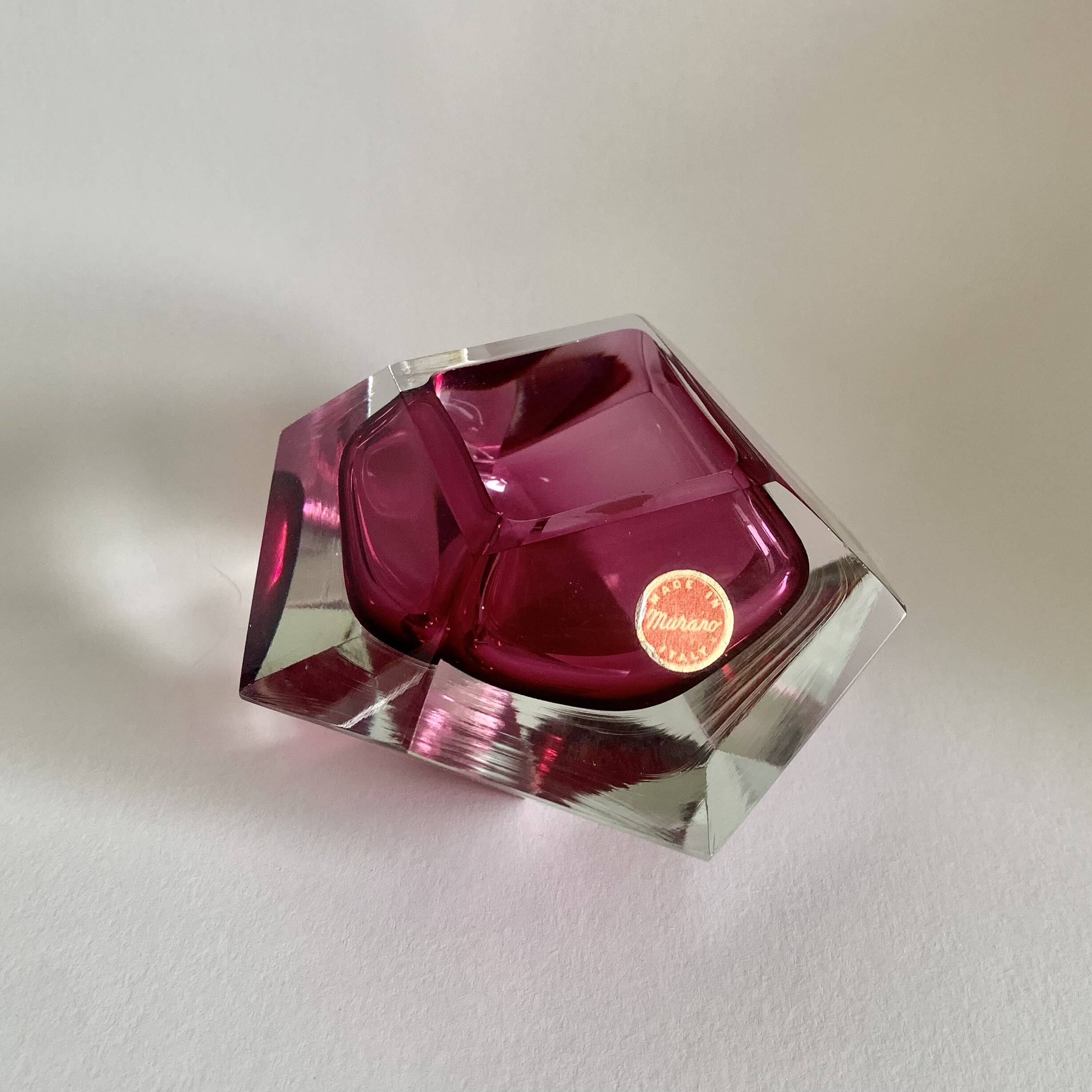 Cendrier de F. Poli pour Murano, Italie, années 1960