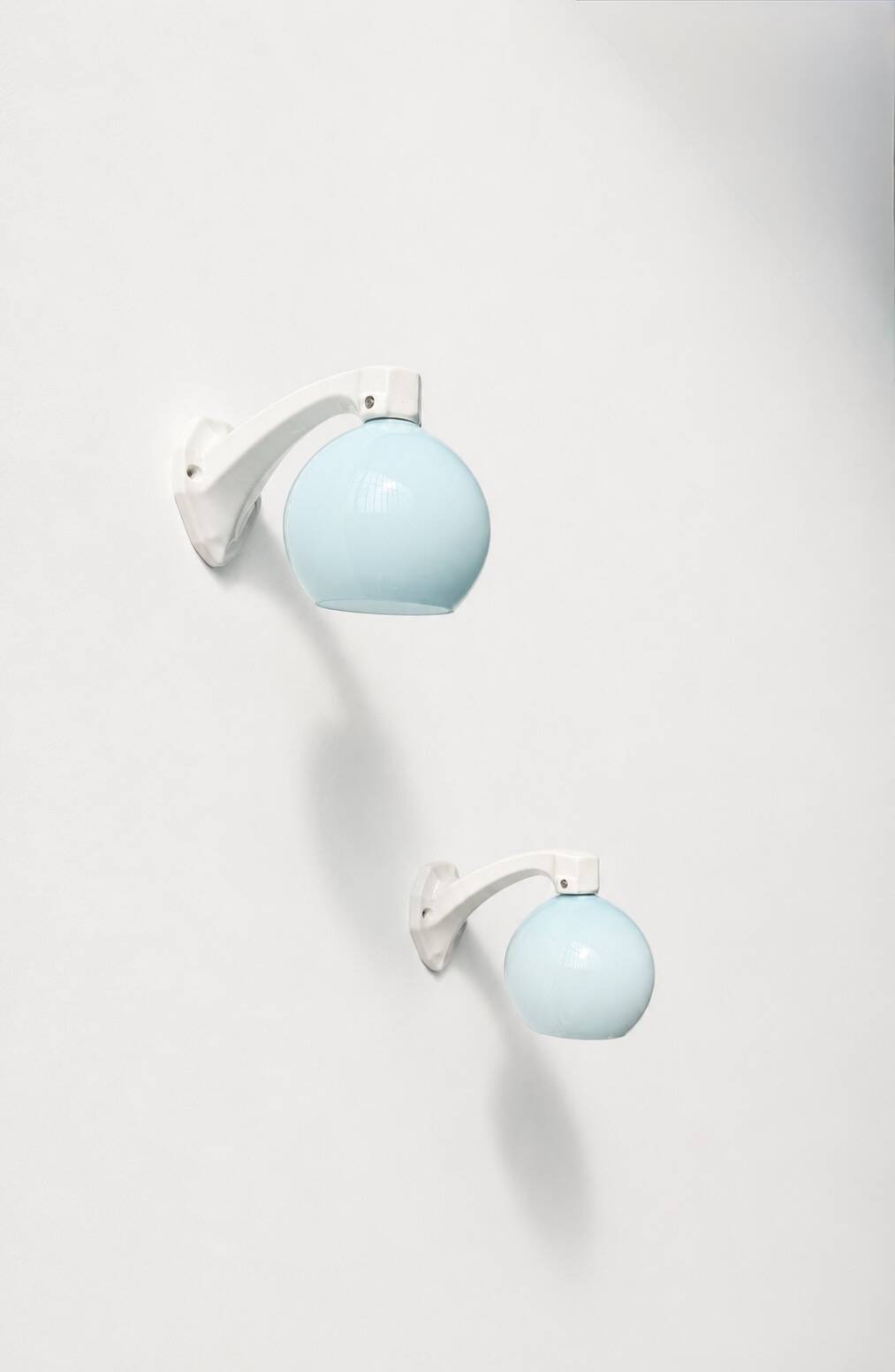 Art Deco porcelain wall lights