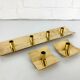 3 Scandinavian brass candlesticks, Pierre Forssell, Skultuna, Sweden, 1960s