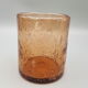Set of 4 blown water glasses bubbled biot style