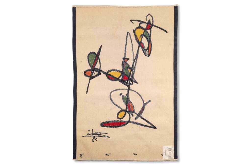 Dan Hôo. Hand-knotted merino wool tapestry. Contemporary.