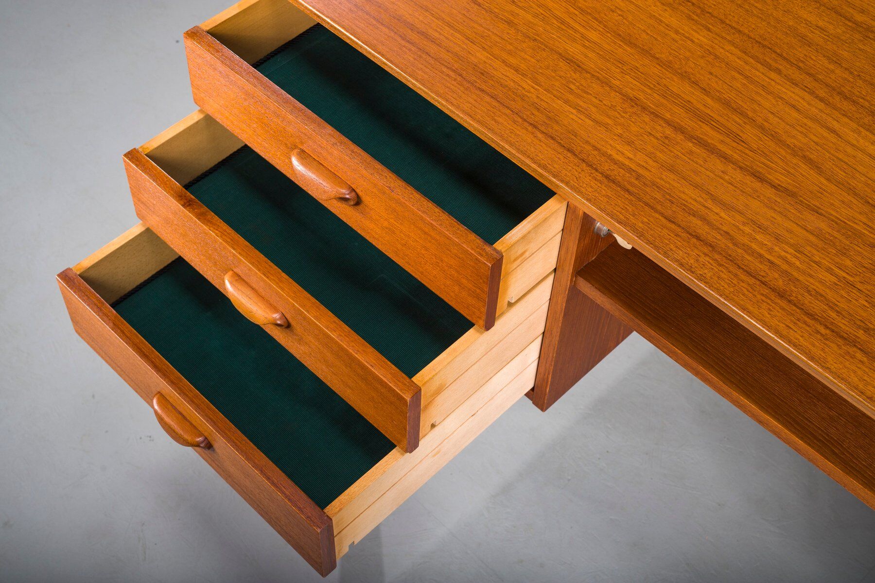 Mid-century modern teak executive desk, Germany, 1960s