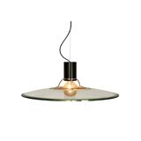 A glass pendant light, Italy 1970s