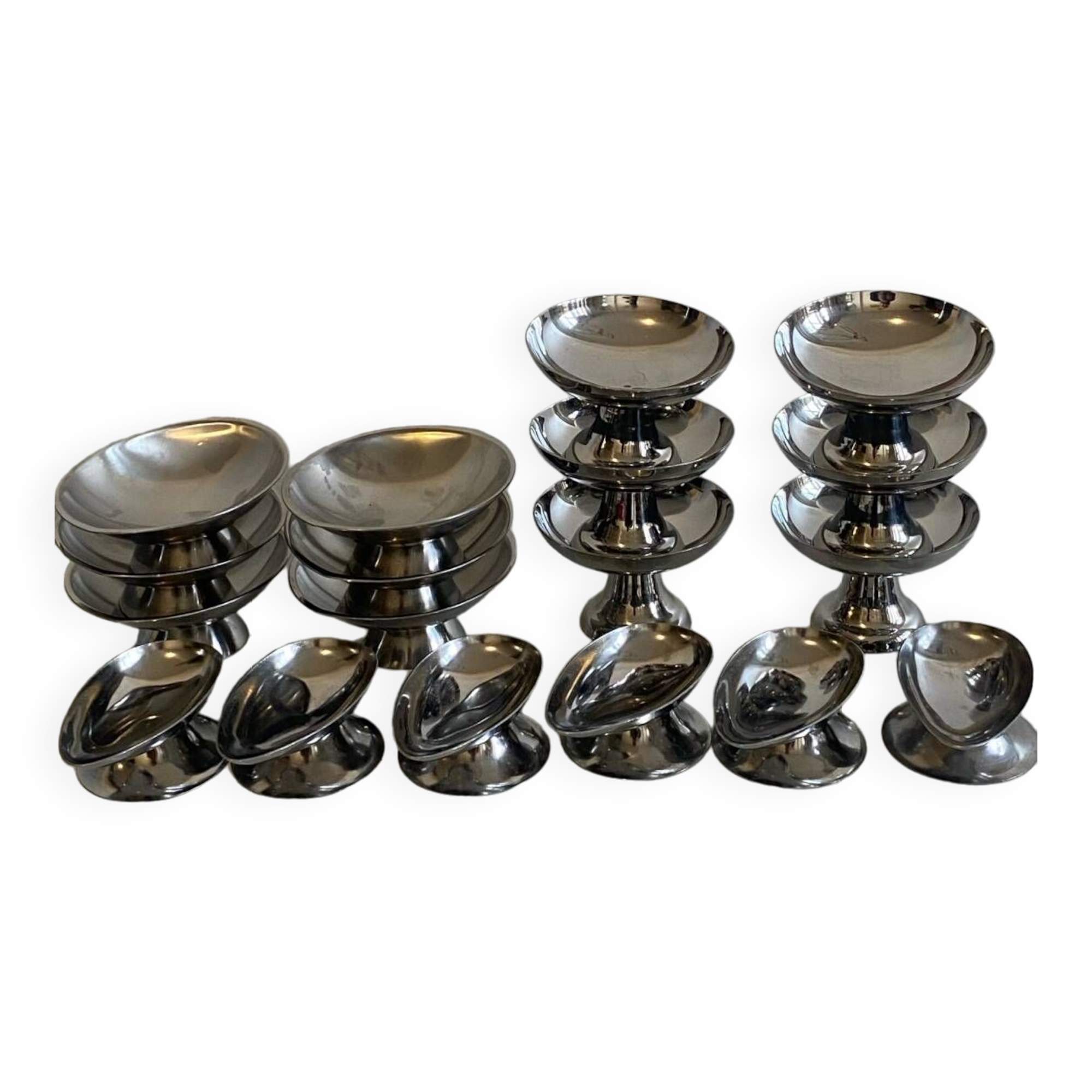 Set of 18 ice cream cups