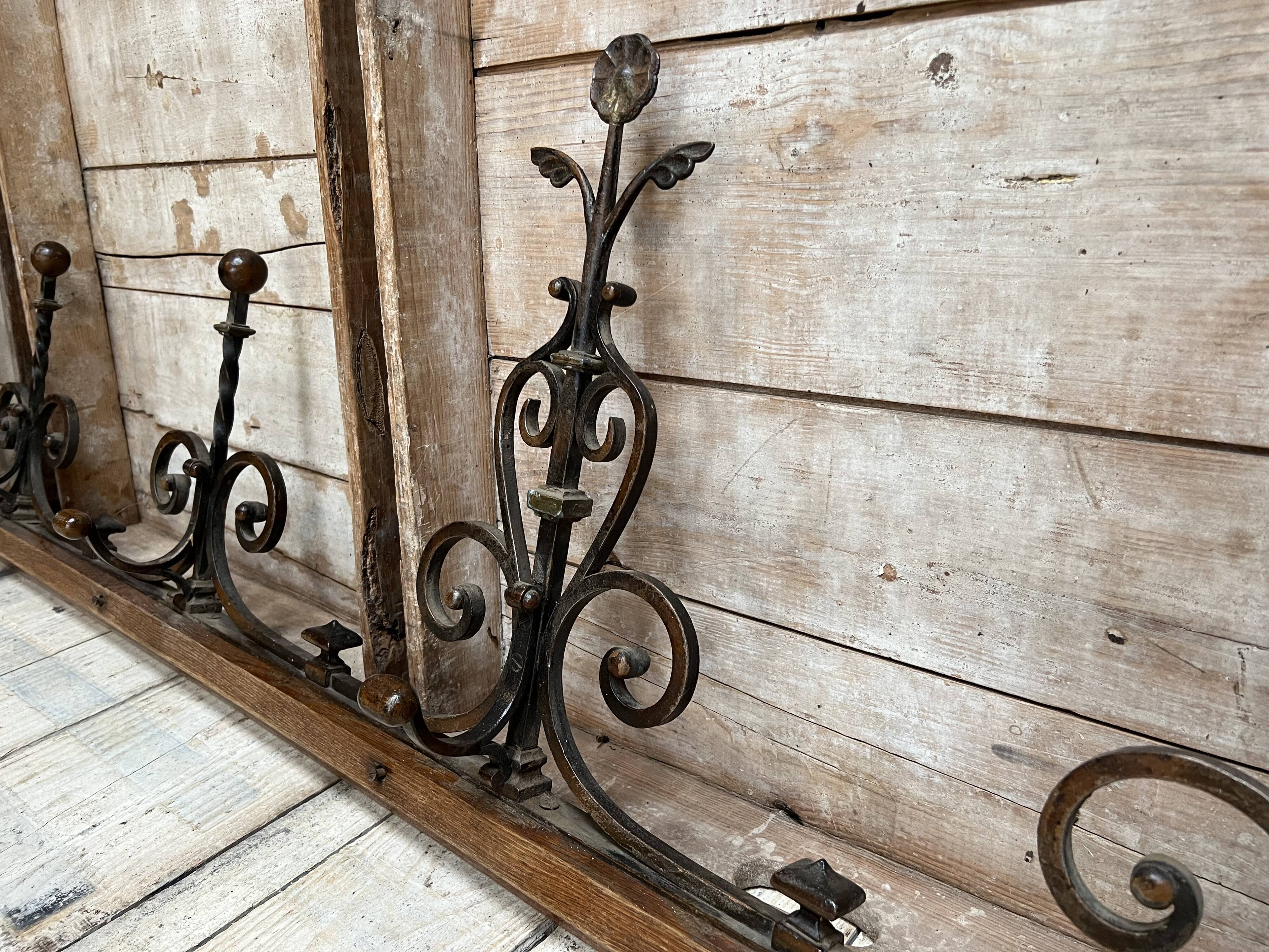 large wall-mounted coat rack