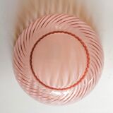 Rosaline service 5 cups and pink glass salad bowl