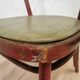 Vintage Bentwood Dining Chair: Red Thonet B9 Style, Leather Seat