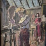 The sculpture workshop by Ossip Lubitch
