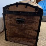 Antique wooden trunk