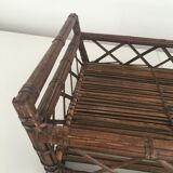 Old openwork bamboo basket