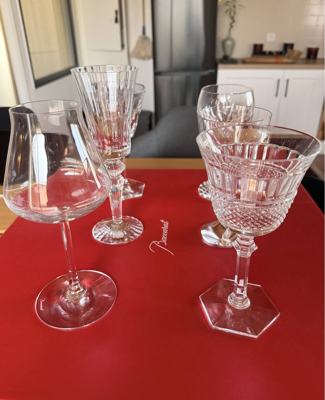 Set of 6 Bacarra glasses in their original packaging.