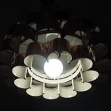 Suspension lamp from the 1960s – 1970s in copper and black metal