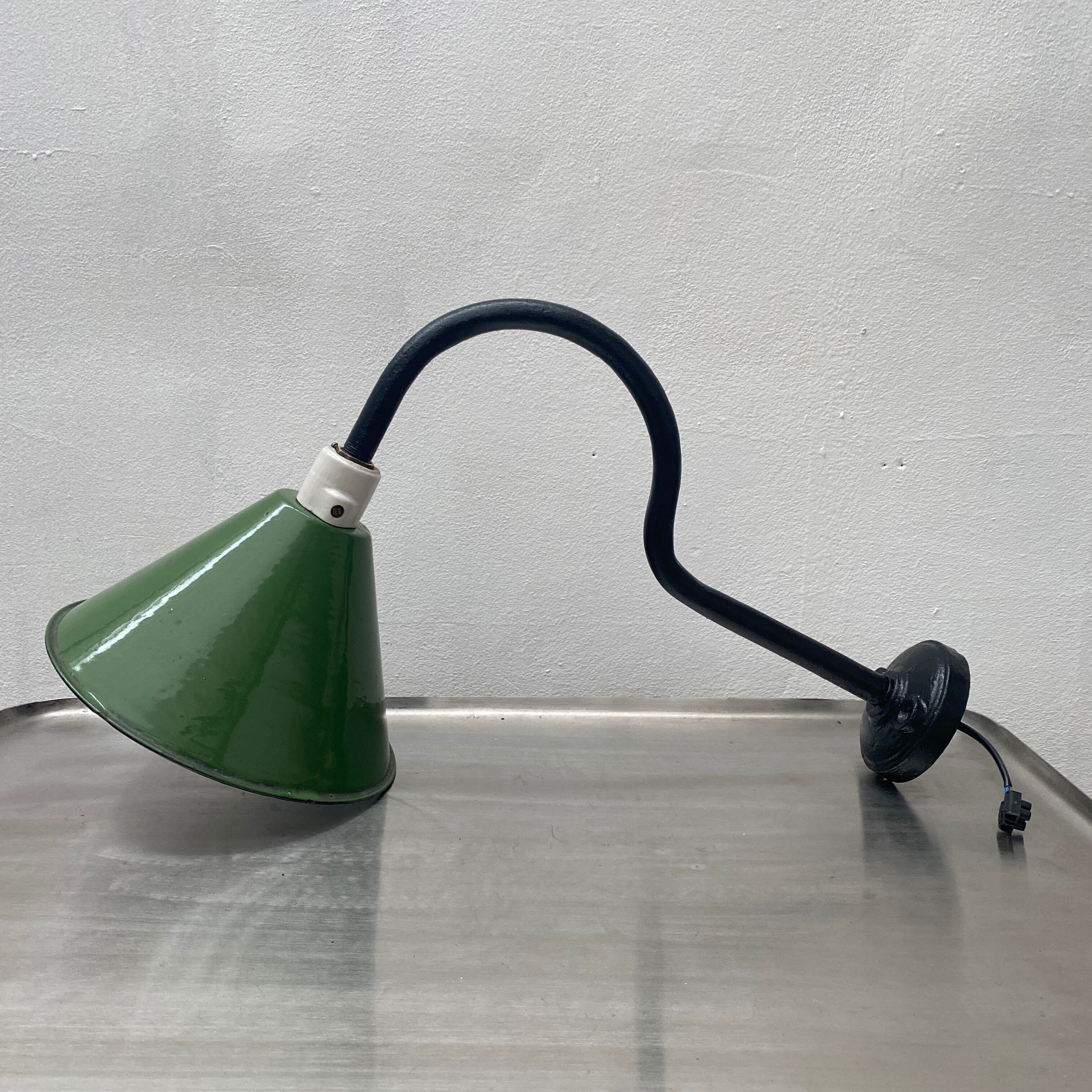 Ancient swan collar gallows lamp