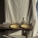 Set of 2 large yellow plates without brand D25.5
