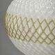 Czechoslovak Opaline Glass and Gold Pendant Light, 1970s