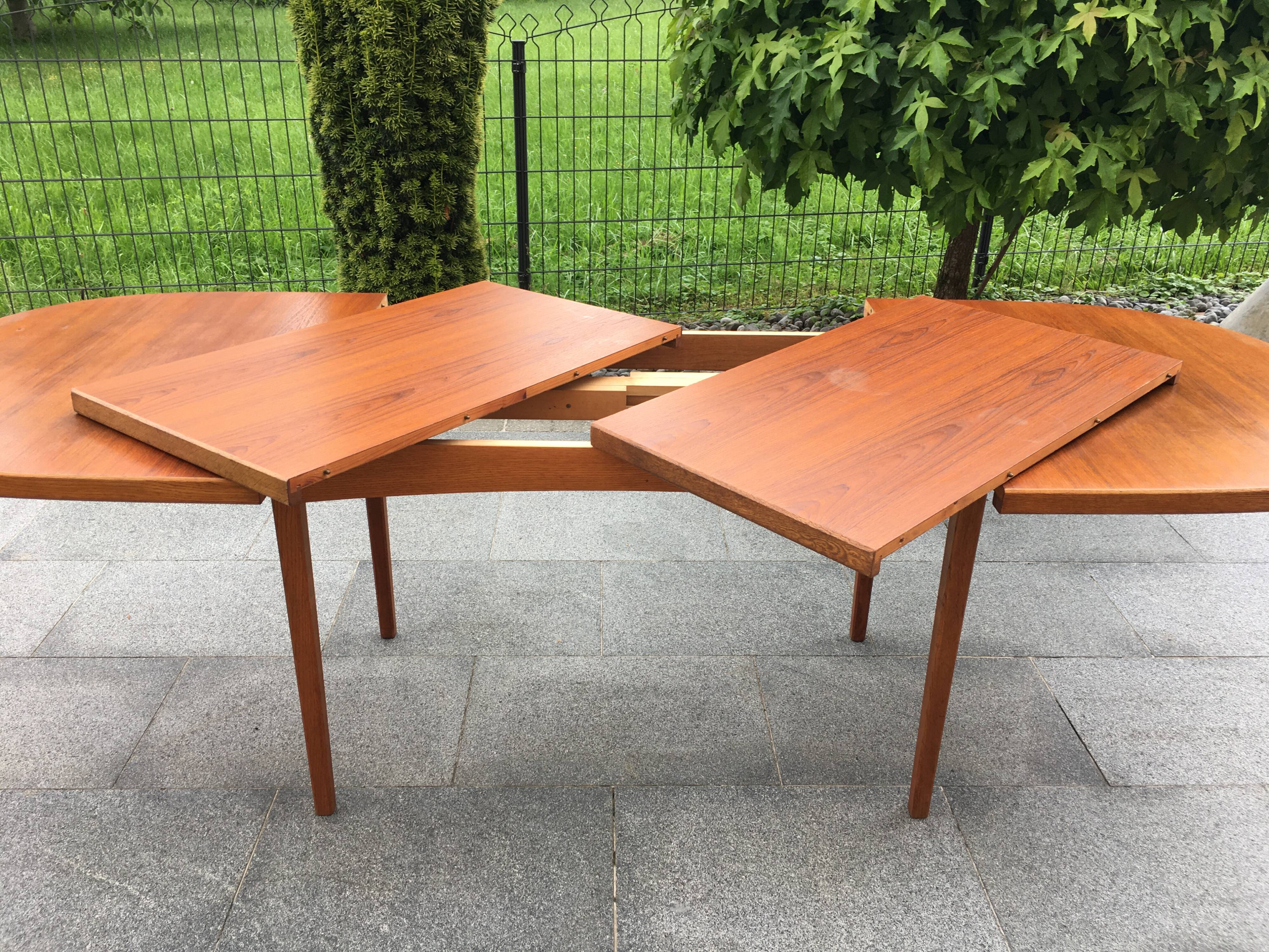 Scandinavian dining table B.fridhagen bodafors Sweden 60s
