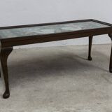 1940 Needlewoman Shop London Coffee Table Embroidery Under Glass