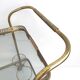 Brass and glass golden bar