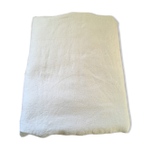 Old damascened white tablecloth
