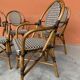 4 chaises Bistrot Parisienne Paris Rotin & scoubidou