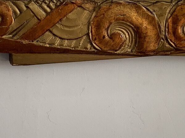 Miroir biseauté trapèze art déco 1920 88x67