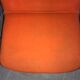 Paire de fauteuils de bureau pivotant orange année 70