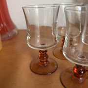 Lot verres ambre