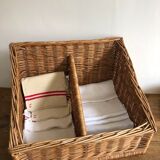 Old bakery basket, woven wicker basket