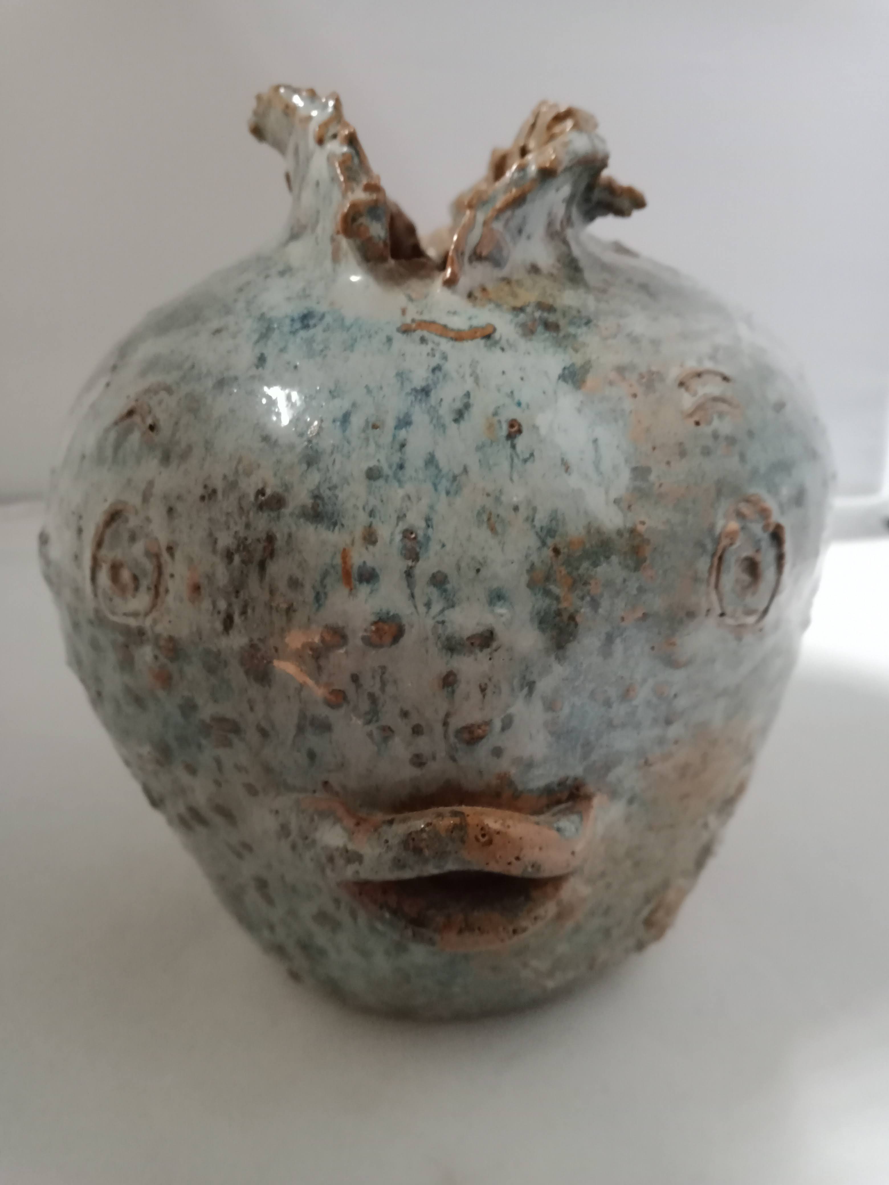 Vintage ceramic vase fish