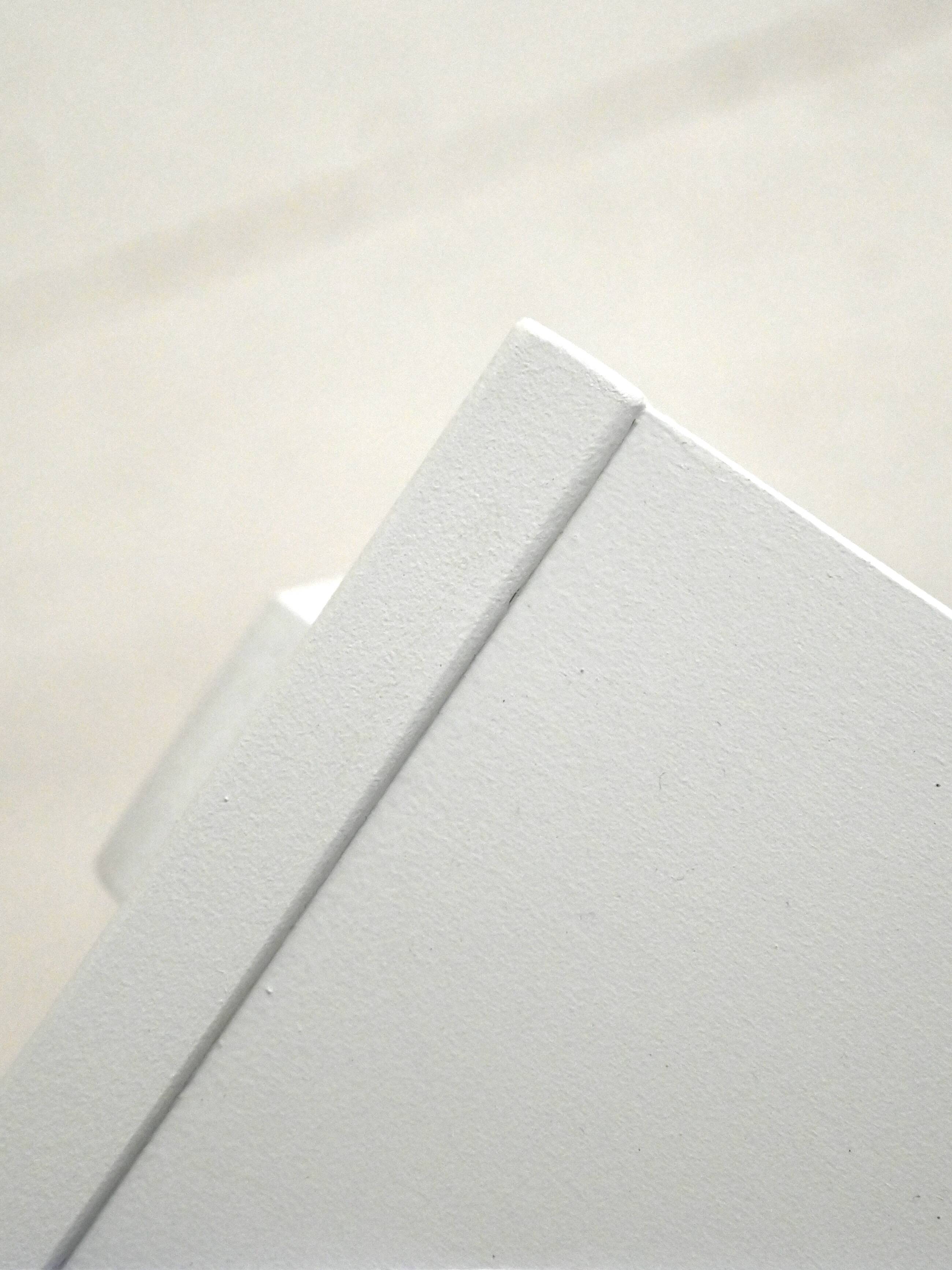 Scandinavian bedside table painted in white
