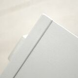 Scandinavian bedside table painted in white