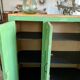 Meuble de métier en bois vintage