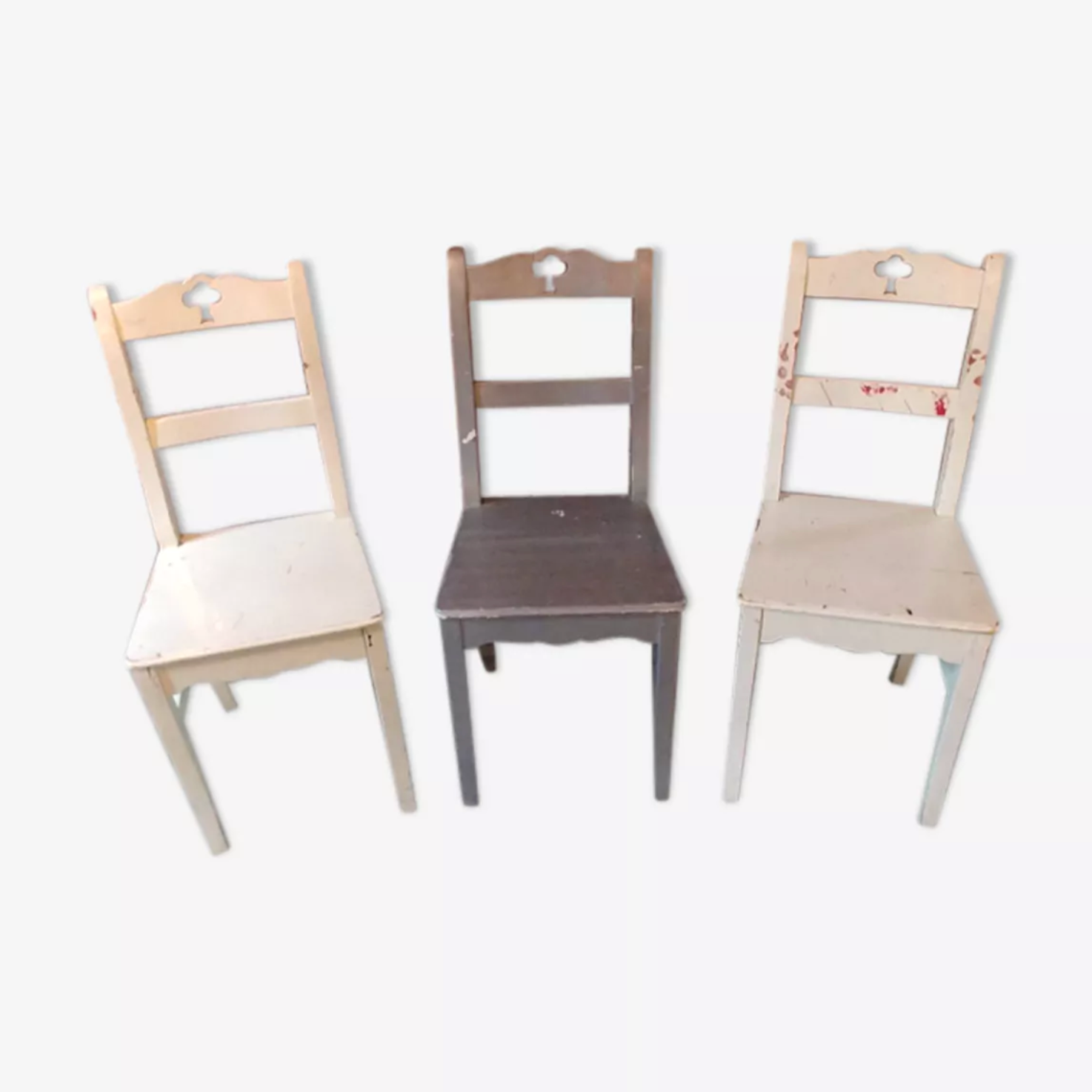 Set of 3 country chairs