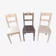 Lot de 3 chaises de campagne