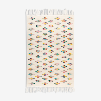 Kilim berbere avec motifs colores 150 x 100 cm