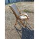 Fauteuil rotin, osier vintage