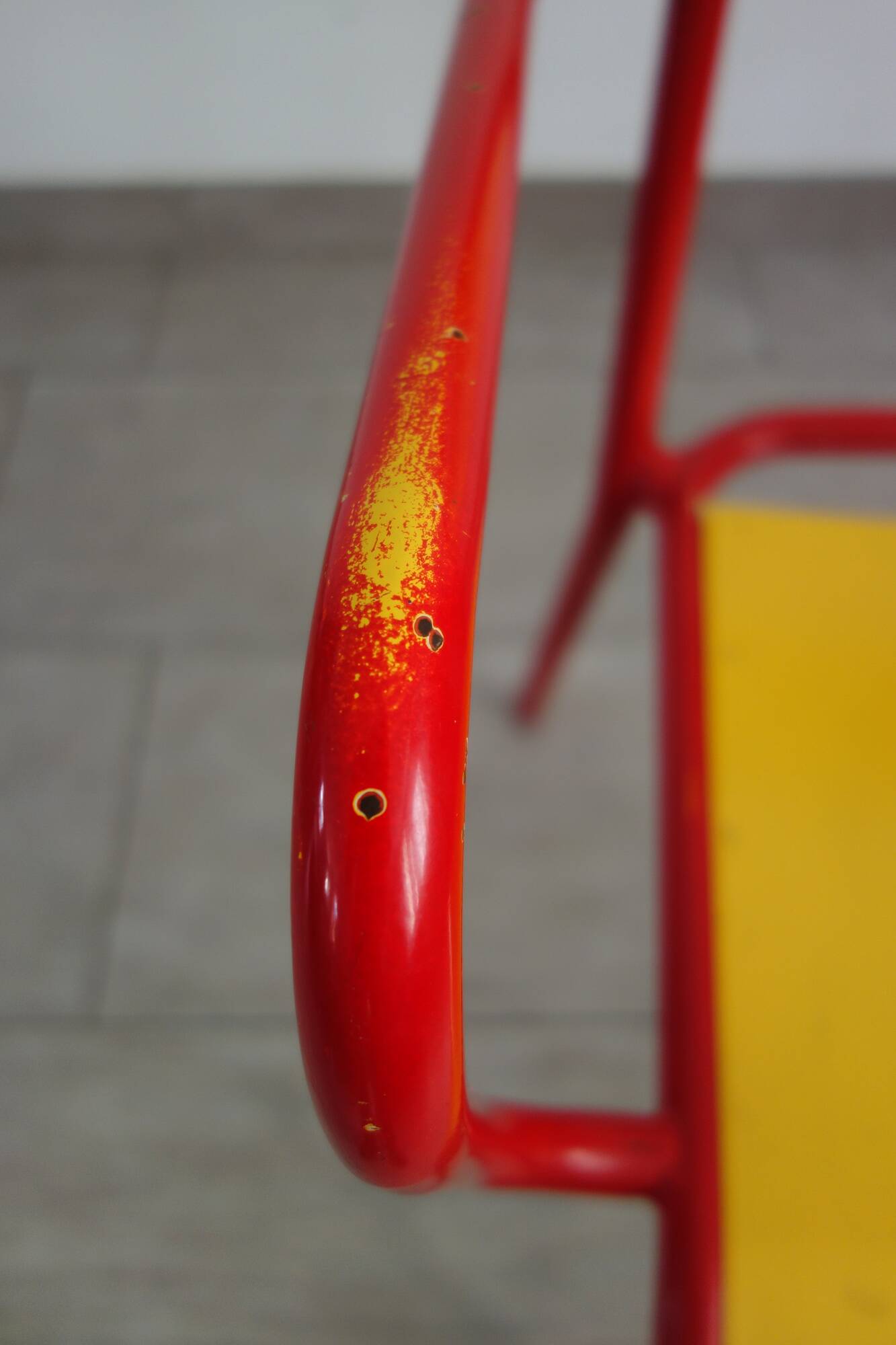 Stella metal armchair, indislocable, 50s