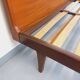 Carlström & Co vintage Scandinavian teak double bed from the 1960s