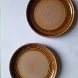 Ensemble de 7 assiettes à dessert vintage - Gien en grès