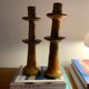 Pair of large tamegroute candle holders