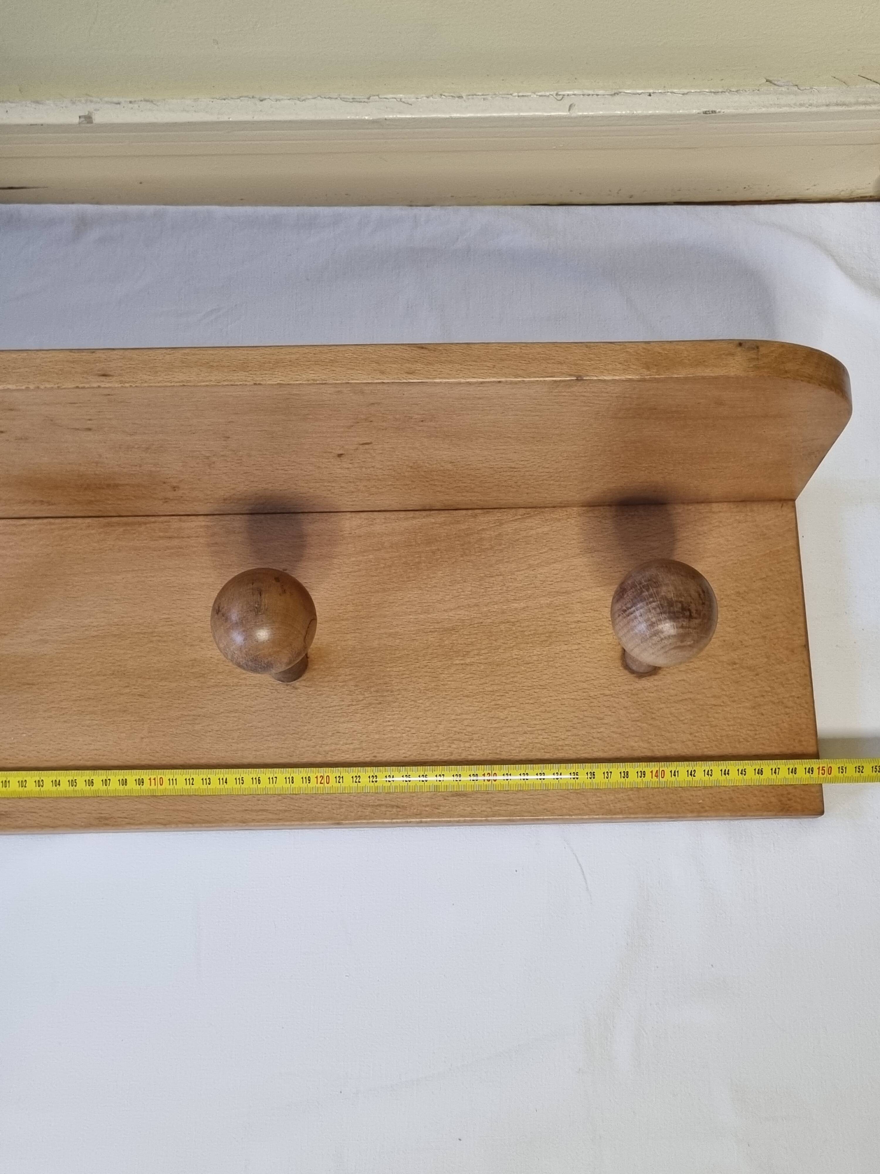 Wall-mounted coat rack, alpine design