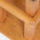 Modernist stool in framiré wood⎮70s