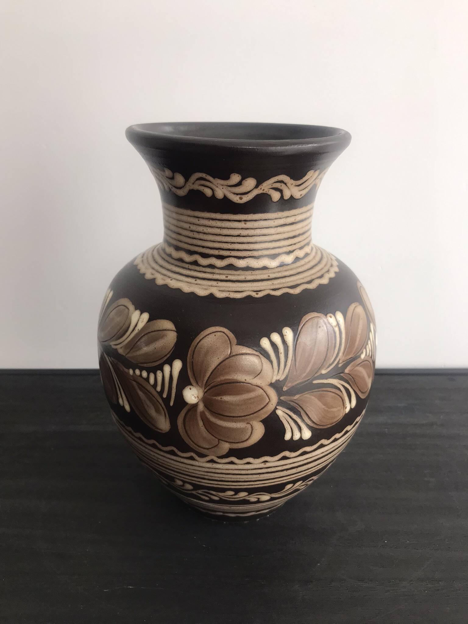 vintage hungarian pottery vase