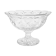 Coupe sur pied en verre facetté