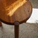Modern Scandinavian tripod stool from the 20th century with a circular seat, 1970s.
