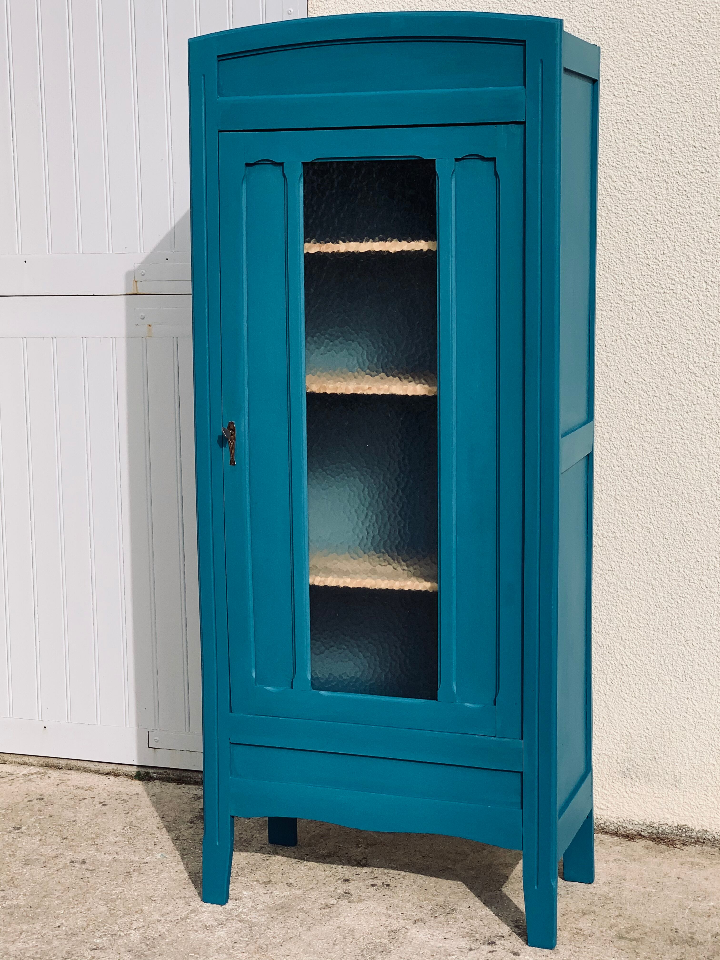 Glass-glazed Parisian wardrobe 1930